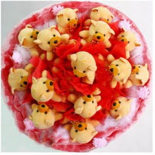 Ankara Etimesgut Optimum AVM �i�ek�i adresleri telefonlar� 15 li ay� buketi Teddy Bear Bouquet