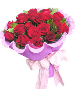 12 adet k�rm�z� g�lden g�rsel buket Ankara �ankaya Panora AVM �i�ek�i ma�azas�