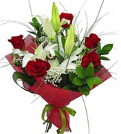 1 dal kazablanka 5 k�rm�z� g�l buketi Ankara G�lba�� Evsa Y�lpa AVM kaliteli taze ve ucuz �i�ekler