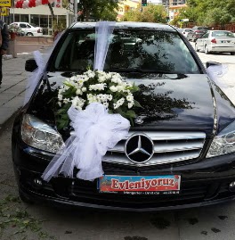 Gelin arabas� s�slemesi Ankara Yenimahalle Podium AVM  cicek , cicekci 