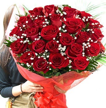 K�z isteme �i�e�i buketi 33 adet k�rm�z� g�l Ankara FTZ Al��veri� merkezi AVM �i�ek�iler �i�ek g�nder