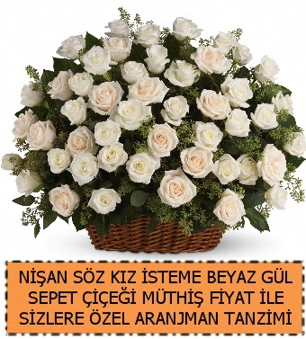 S�z ni�an k�z isteme �i�e�i 33 beyaz g�l Ankara FTZ Al��veri� merkezi AVM �i�ek�iler �i�ek g�nder