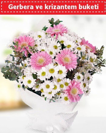 Papatya ve Gerbera Buketi Ankara �ankaya K�z�lay Al��veri� Merkezi AVM �i�ek �i�ek�i , �i�ek�ilik 