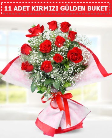 11 Adet K�rm�z� G�l Buketi Ankara �ankaya Kentpark Al��veri� Merkezi AVM �i�ek�iler