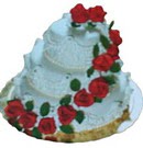 Ankara Yenimahalle Akvaryum AVM �i�ek yolla 3 katli g�llerle s�sl� pasta