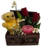 2 adet g�l , mum ve oyuncak tanzimi