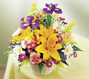 Ankara Yenimahalle Acity Premium Outlet AVM cicekciler , cicek siparisi Karisik mevsim �i�eklerinden sepet tanzimi