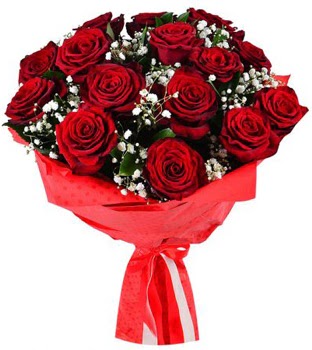 K�z isteme �i�e�i buketi 17 adet k�rm�z� g�l Ankara �ankaya Ankamall AVM �i�ek�i telefonlar�