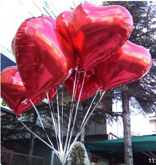 8 adet folyo kalp u�an balon Ankara �ankaya Karum i� ve al��veri� merkezi AVM ucuz �i�ek g�nder