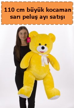 110 cm b�y�k sar� kocaman pelu� ay� Ankara Etlik Antares Al��veri� merkezi AVM �i�ek yolla