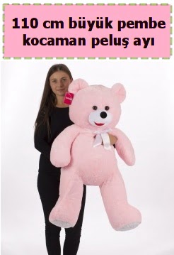 110 cm b�y�k pembe kocaman pelu� ay� Ankara FTZ Al��veri� merkezi AVM �i�ek�iler �i�ek g�nder